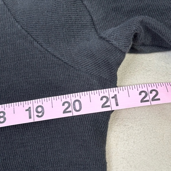 LOFT Size Medium Black Shift Mini Dress Embroidered Ruffle Flutter Short Sleeve - Picture 10 of 12